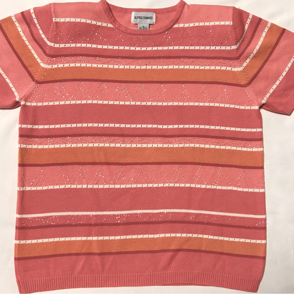 Size medium Alfred Dunner, short sleeve sweater top